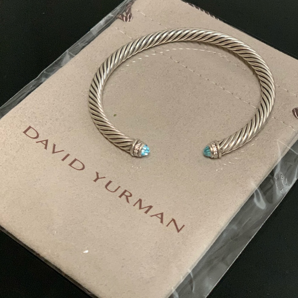 David Yurman
Sterling Silver Cable Classics Bracelet with Gemstones & Diamonds